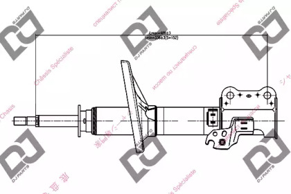 Амортизатор DJ PARTS DS1027GS